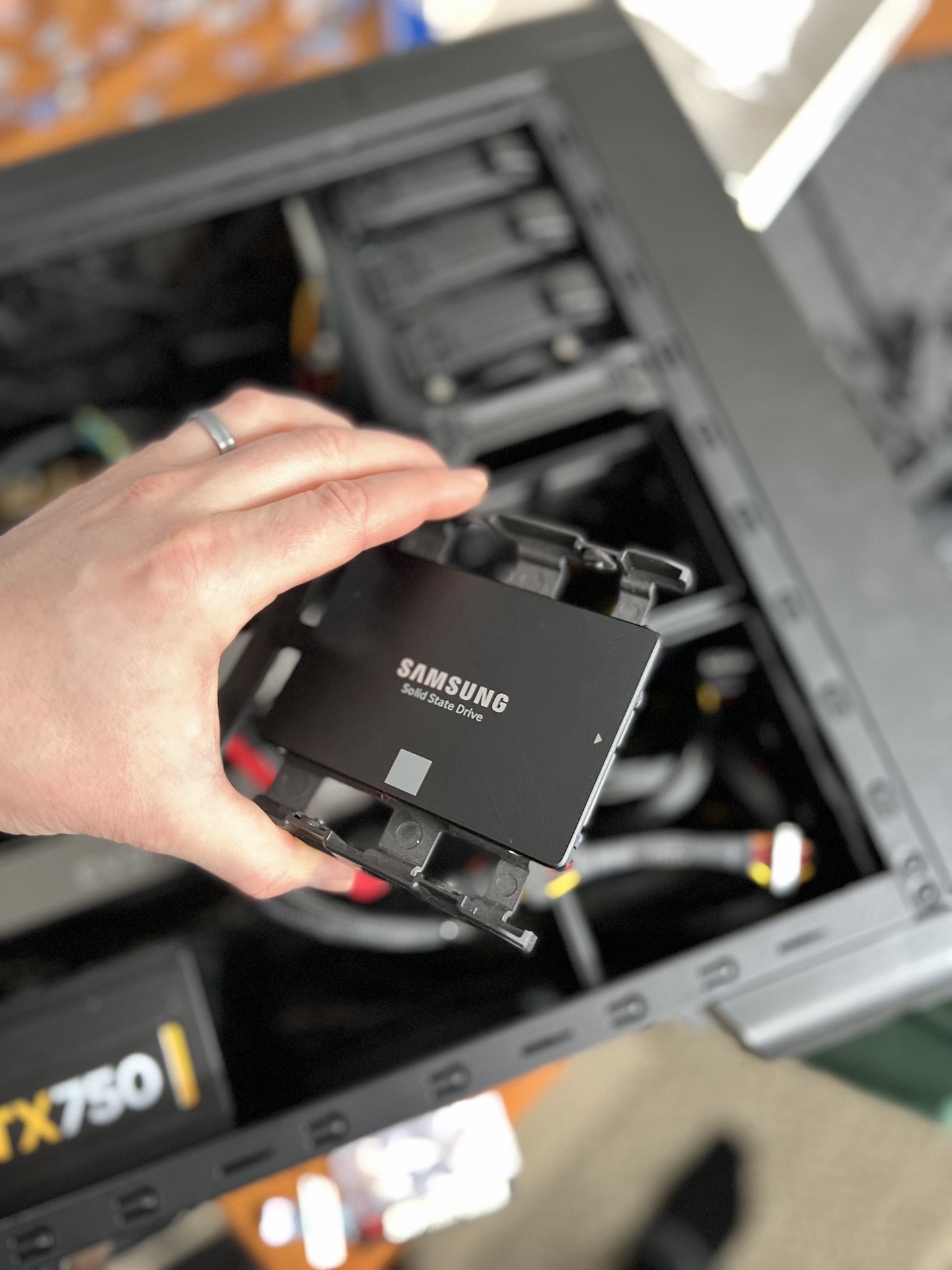 Installing a solid-state drive in a computer