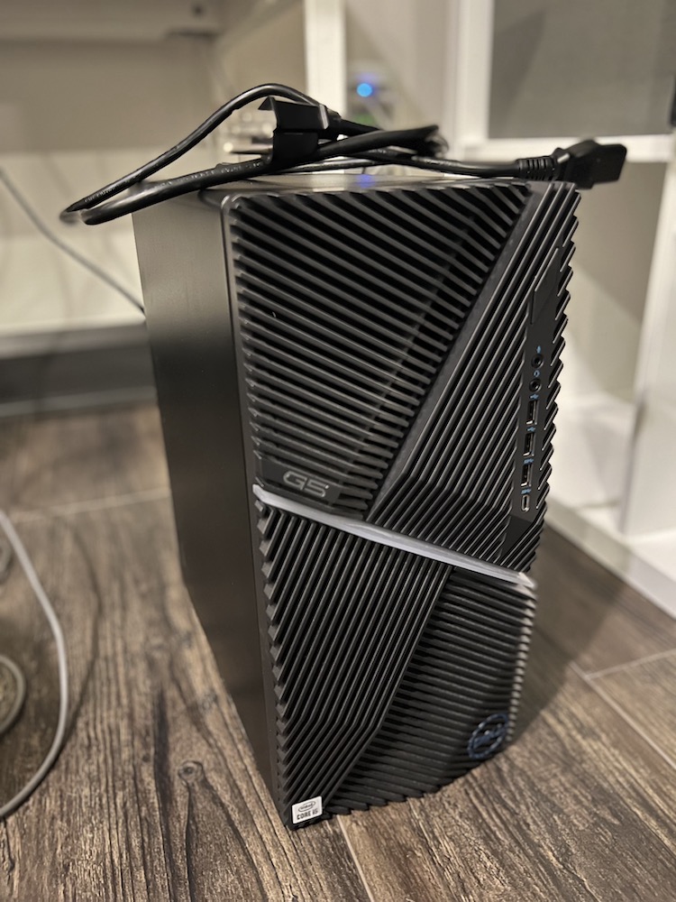 A desktop PC ready for diagnosis and repair